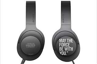 ソニー スターウォーズ仕様 ヘッドフォン MDR-1A スター・ウォーズの名セリフ刻印ウォークマン。ハイレゾ楽曲収録