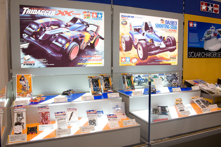 当初は実車の模型化から始まったミニ四駆だが、今ではオリジナルデザインのものが多い（写真はタミヤフェア2008より）