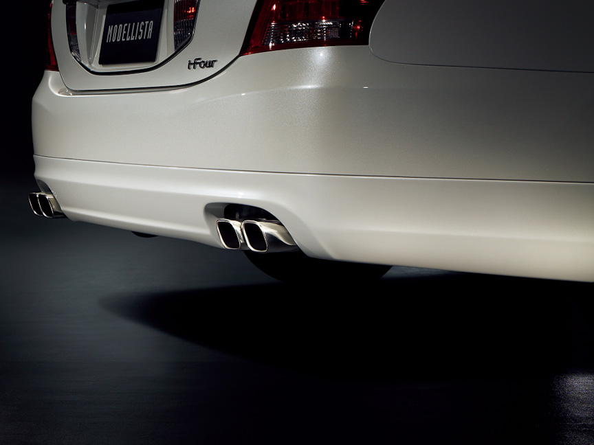 スクエアデュアル左右出しのスポーツマフラー