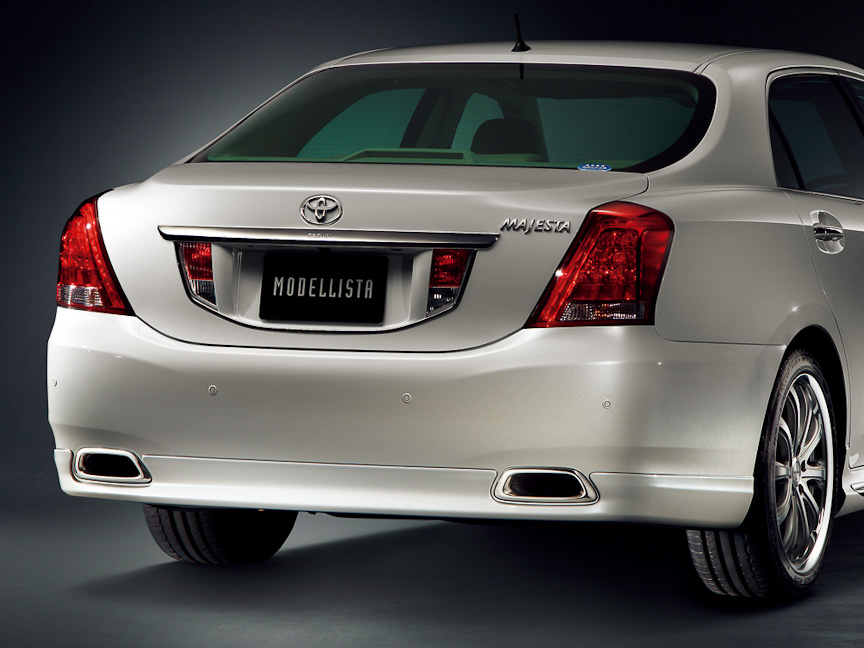 MODELLISTAバージョンのリアスカートB。マフラーは標準のもの