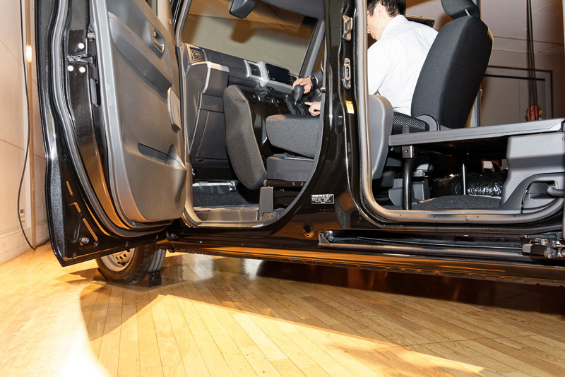 前列のフロアは高さ360mmとし、乗り降りのしやすさに配慮