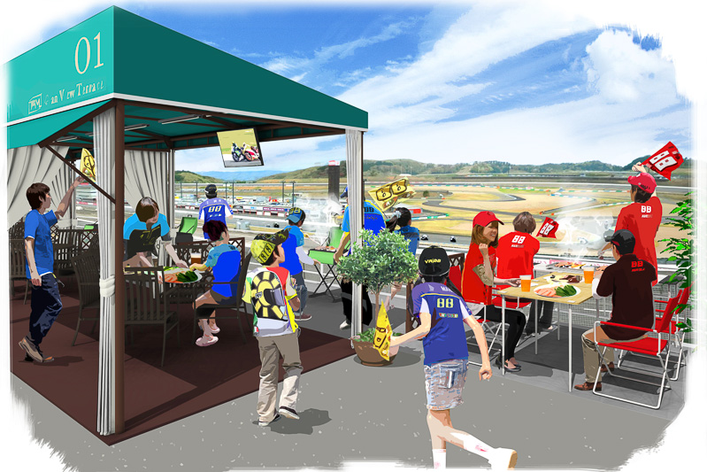 グランピングスタイルで観戦できる指定席エリア「ビクトリーコーナーテラス」は限定12区画が完売