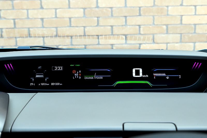 ハイブリッド車のメーターパネル