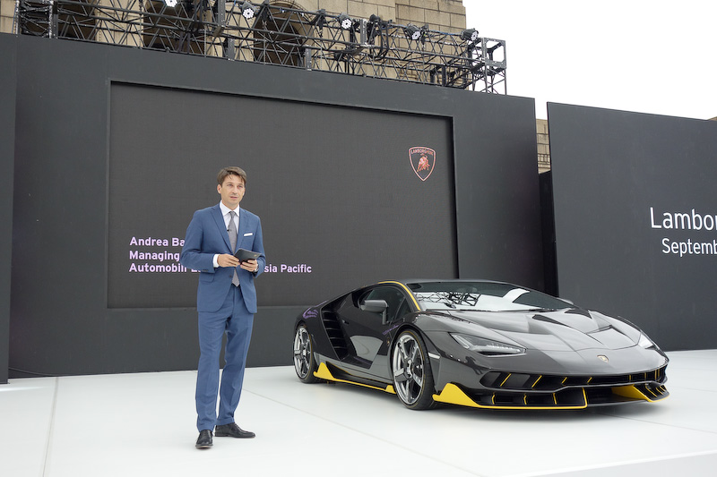 アウトモビリ・ランボルギーニ アジア太平洋地区 代表のアンドレア・バルディ氏