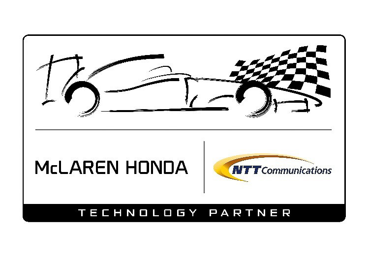 NTTコミュニケーションズは7月からマクラーレン・ホンダと3年間のテクノロジー・パートナーシップ契約を締結している