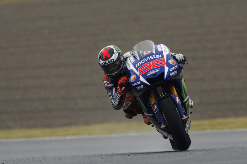 ロッシ選手とわずかなポイント差で総合3位のロレンソ選手（2015年の写真）