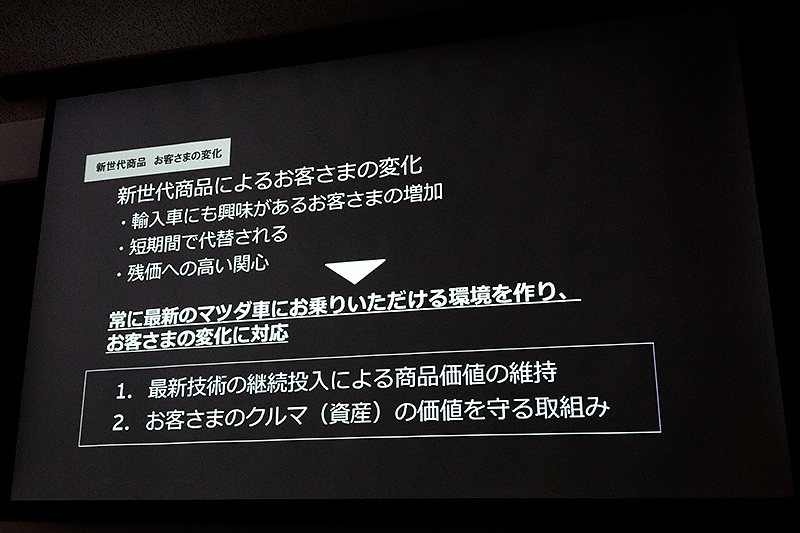 新世代商品の投入により購入者層も変化