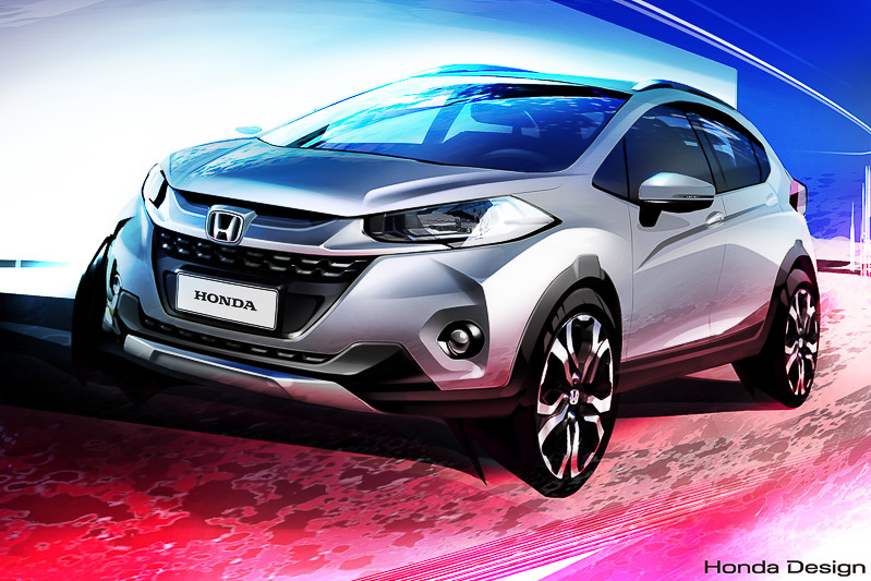 WR-V市販予定車のデザインスケッチ