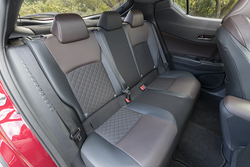 リスコスブラウンカラーの1.2リッターターボ（G-T）のインテリア。シートは本革に上級ファブリックを組み合わせたコンビネーション