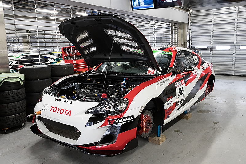 スーパー耐久シリーズST-4クラスに出場したTOYOTA Team TOM'S SPIRIT 86。2013年から3回のクラス優勝を果たしている