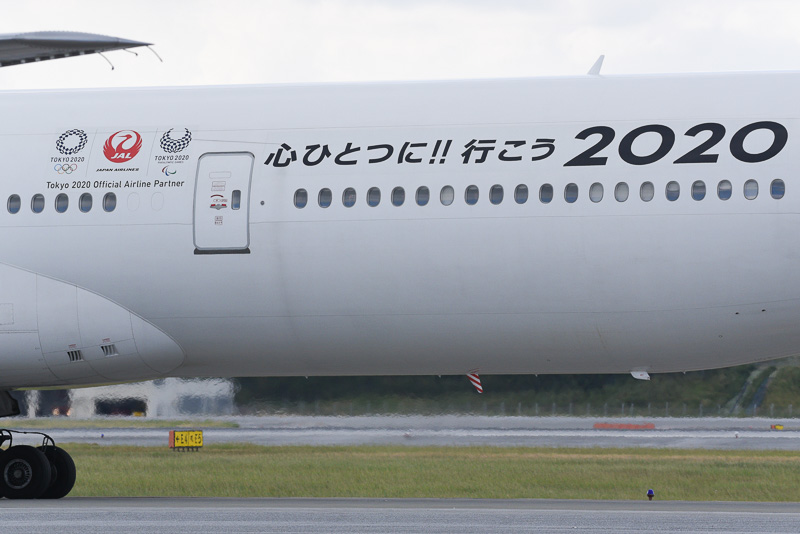 折角なので、別の機会に那覇空港で特別塗装機「JAL FLY to 2020」を撮影してみた
