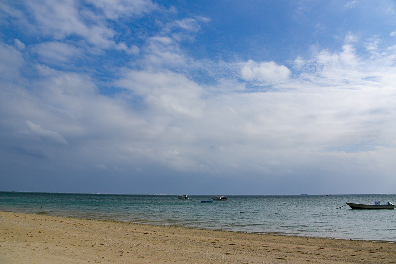 こちらは新原ビーチ。海独り占めって感じ？