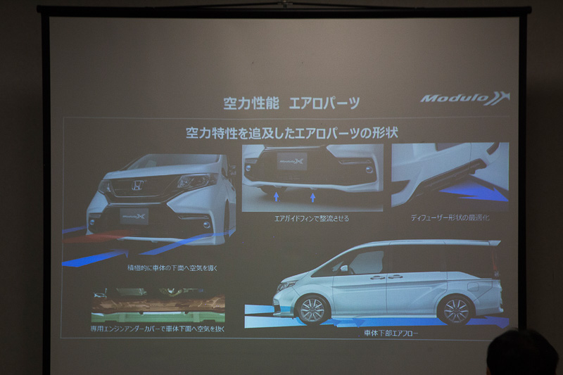ステップワゴン Modulo X開発におけるコンセプト。ポイントになるのが空力ということだった