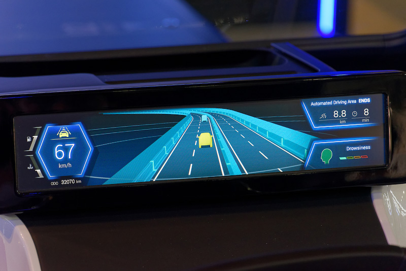 高速道路に入ったところ