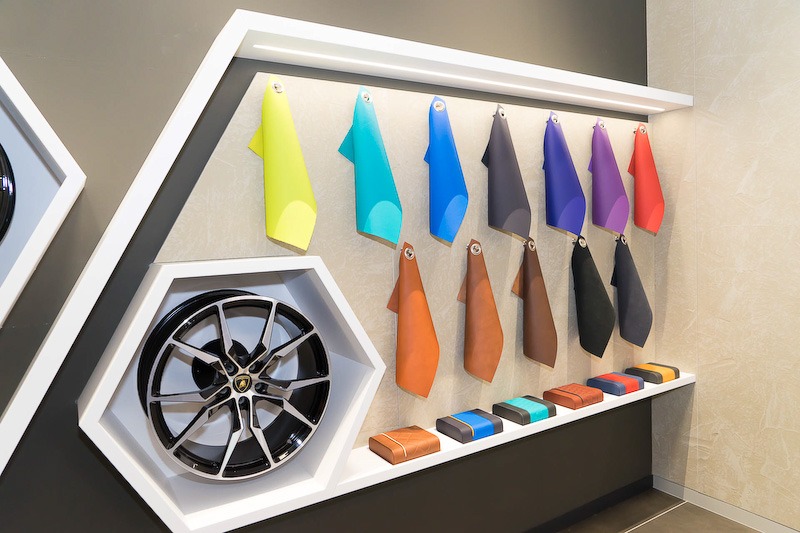 レザーシートカラーのサンプル