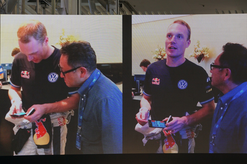 まだフォルクスワーゲンに所属していたころに、豊田社長と交流していたという貴重なショット