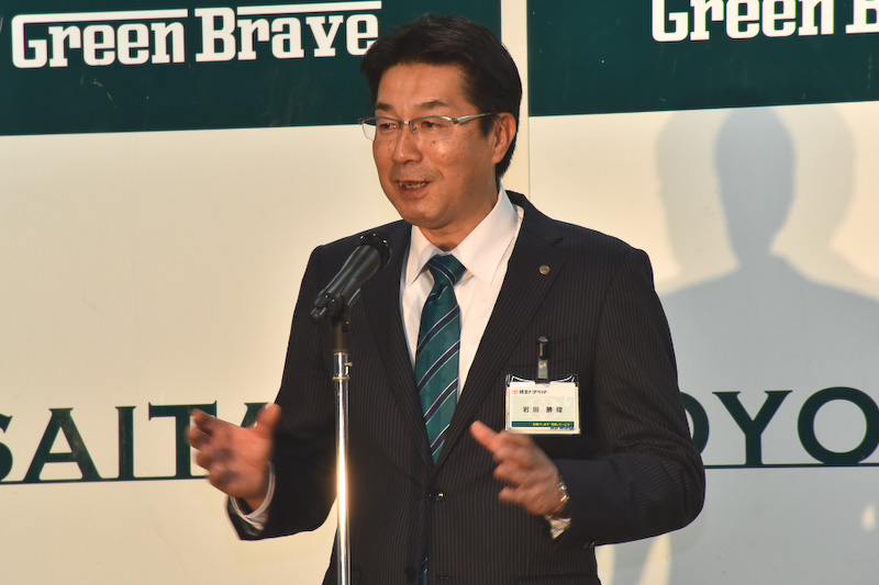 モータースポーツ室の岩田勝俊室長。SUPER GTとスーパー耐久のチーム代表と監督も兼任する