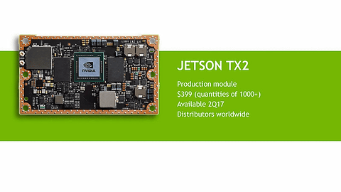 NVIDIA、Pascal GPUを採用した新型「Jetson TX2」を、AIエッジ向けに