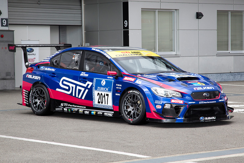 2017年のニュルブルクリンク24時間レースに参戦する「スバル WRX STI NBR CHALLENGE」