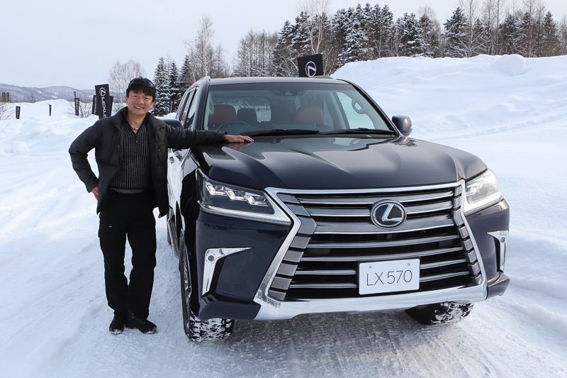 「LX570」などのレクサス車を雪上試乗する「LEXUS SNOW EXPERIENCE」に参加した