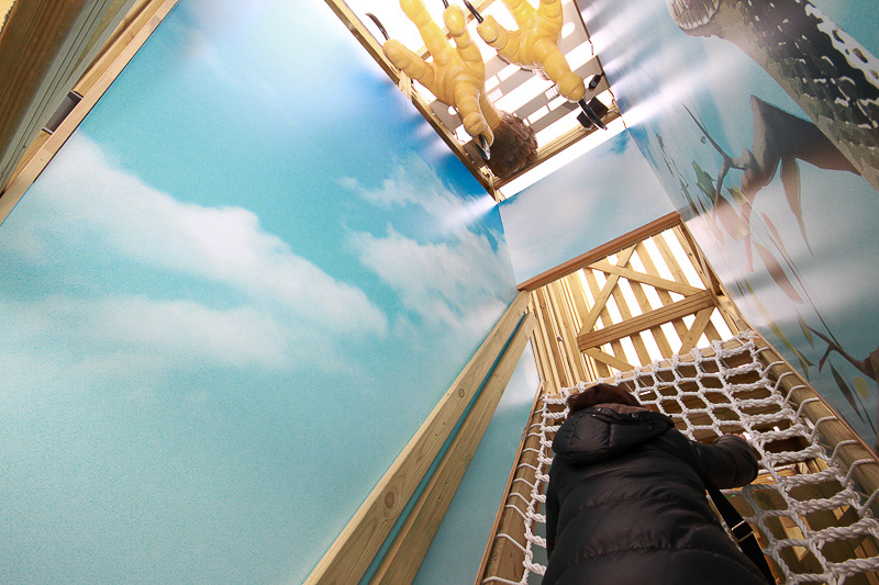 上に見えるのはオオタカの足。ゴールは目前♪