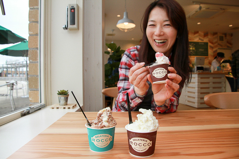 2つの人気ジェラート店の味が一度に楽しめる