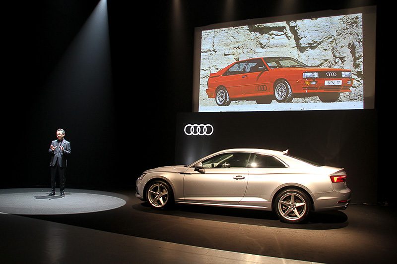 A5のデザインルーツは1980年代の「アウディ クワトロ」にある