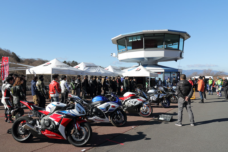 ブリヂストンタイヤの試乗会が修善寺の日本サイクルスポーツセンターで開催された