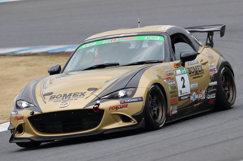 7位　No.2　TEAM221 BOMEX with オートラボ ND5RC（MAZDA ROADSTER）筒井克彦/山下潤一郎/松田秀士