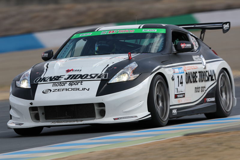 8位　No.14　岡部自動車ZEROSUNマイカーズZ34（NISSAN Fairlady Z）山﨑学/荒井康裕/輿水敏明