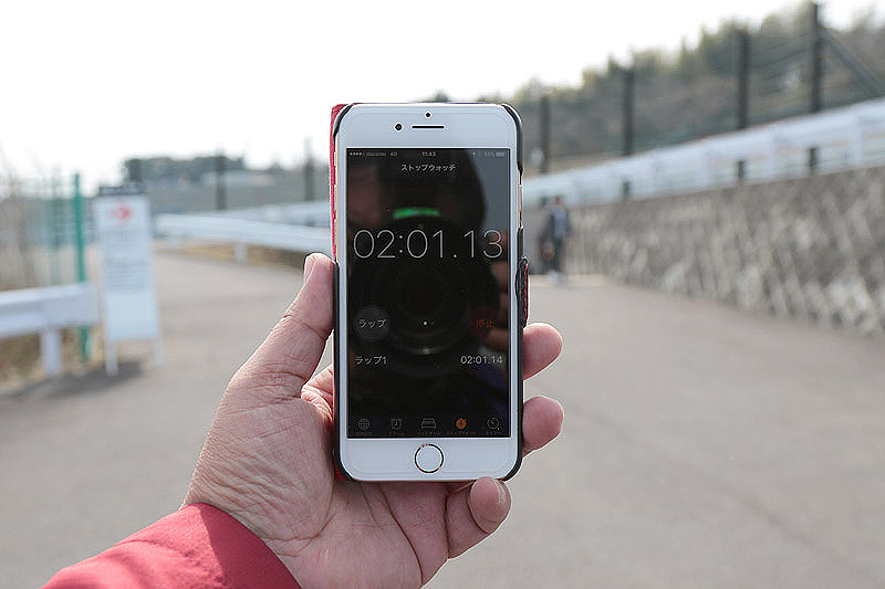 S字トンネルの手前で2分経過