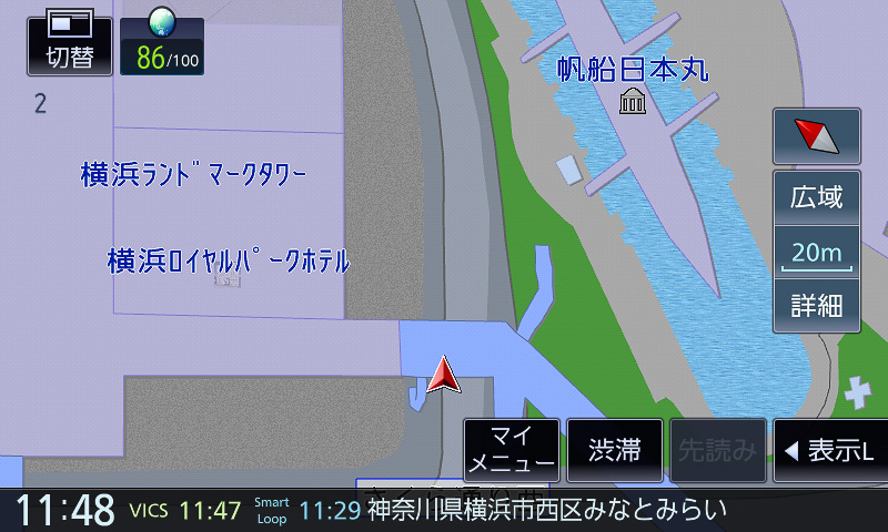 市街地図レベルのスケールも細かく用意されている