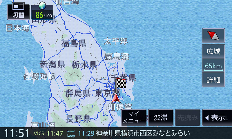 75kmスケール以降は地図スクロールなどで利用する感じか