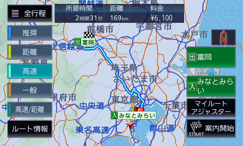 高速優先ルート