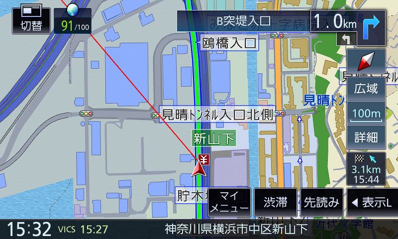 東京方面の首都高速に乗るシチュエーションは認識するまでに時間を要した