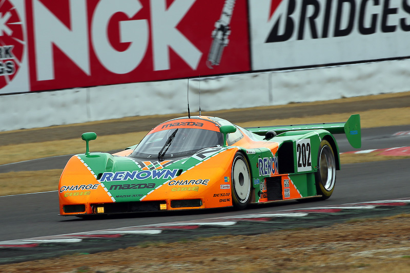 「マツダファン 東北ミーティング 2017 in SUGO」でデモランを行なった「787B 202号車」（JSPC仕様車）