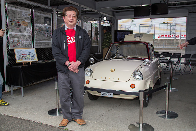 解説はレストアプロジェクトの2期メンバー、マツダ 防府第4車両製造部 2組立課 TCPクリエイティブの岩本源彦氏が行なった