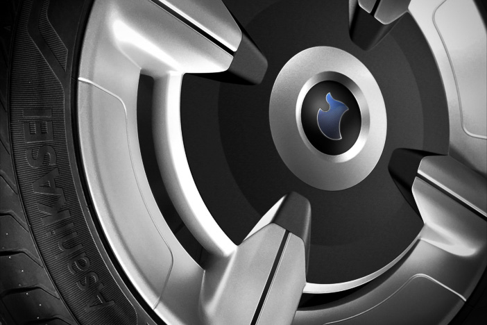 “コンセプトカーのエンブレム”が入ったタイヤ