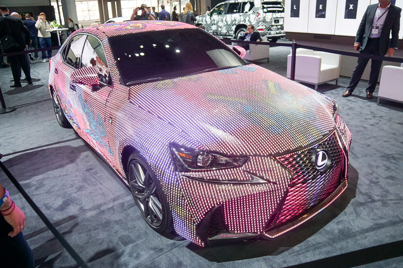 LEDが点灯している様子