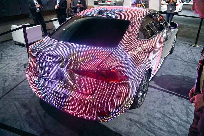 LEDが点灯している様子