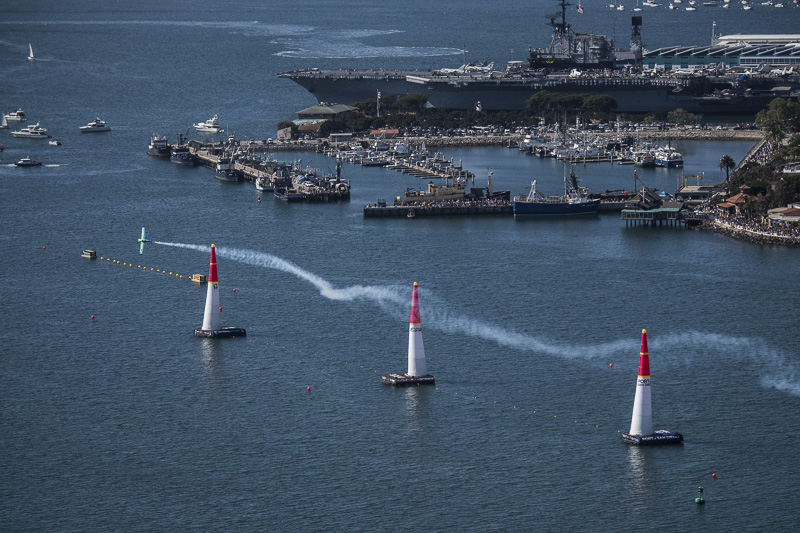 優勝した室屋選手は2位に2秒近い差を付ける58秒529のタイムを記録した（Joerg Mitter / Red Bull Content Pool）