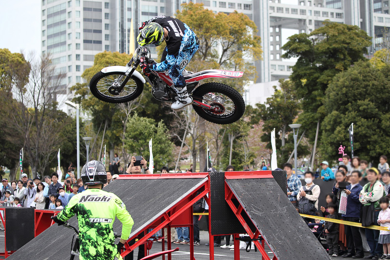 5月にツインリンクもてぎで世界選手権が開催されるトライアル世界選手権のデモンストレーション