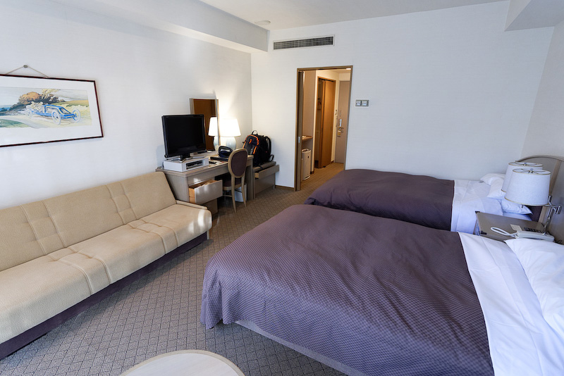 Main館はわりと一般的なしつらえの部屋となっている