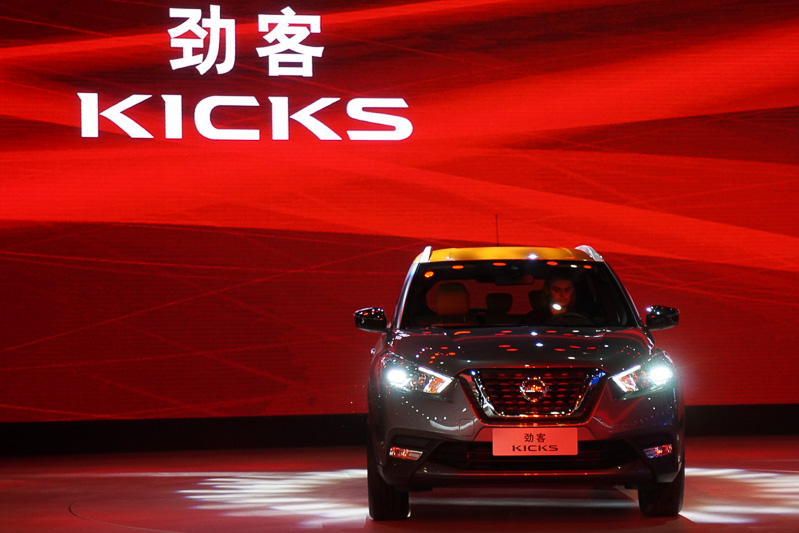 キックスはフレッシュで若々しいデザインで中国の若者にアピール