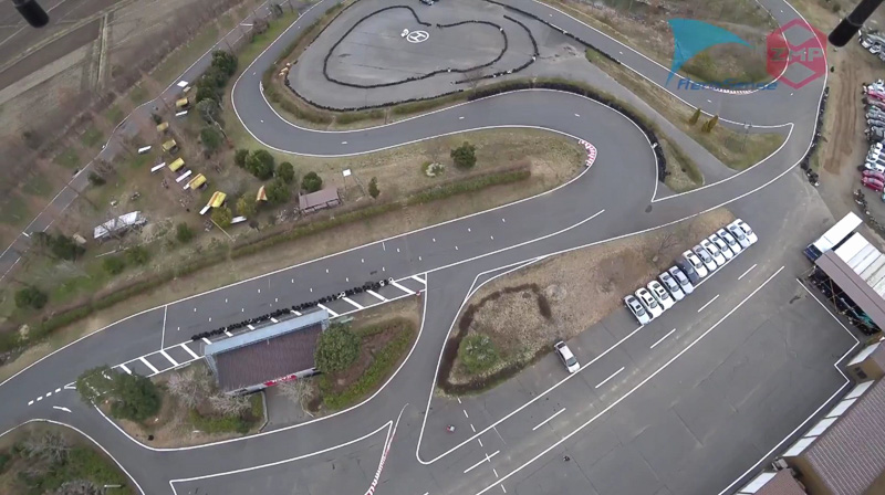 上空のドローンで撮影した映像