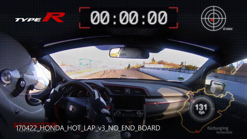 新型「シビック TYPE R」の車載映像