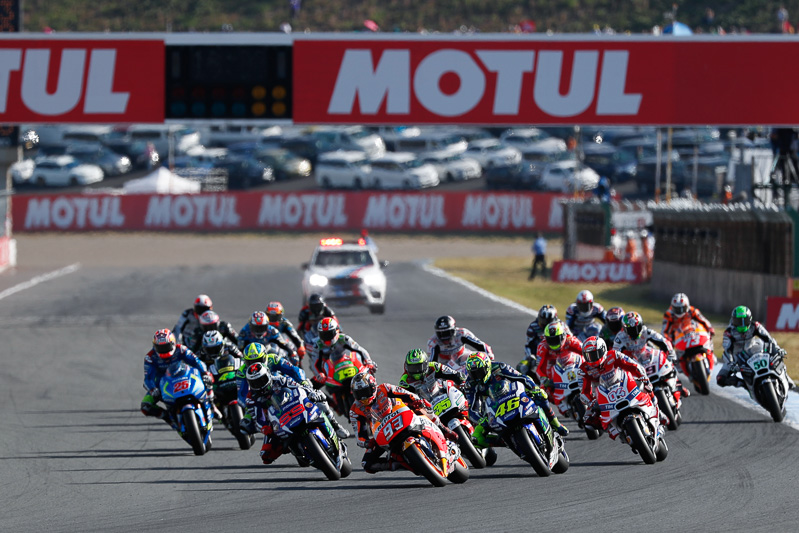 2016年の「MotoGP 日本GP」スタートシーン