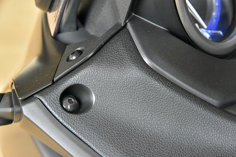 内装のシボ加工も高級感を演出する