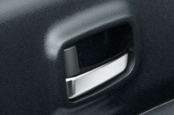 エボニー（黒）色のインテリアを採用するX Vセレクション