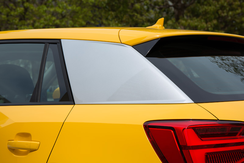 Q2の大きなポイントとなるCピラーのブレード